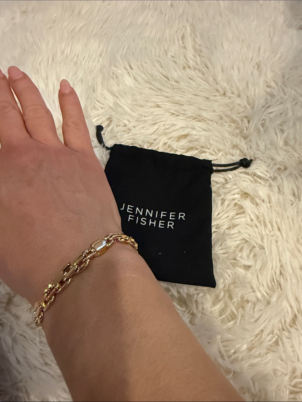 NWT Jennifer Fisher SoHo Gold Chain Bracelet - Picture 2 of 5